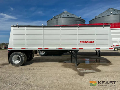 Demco 24’ Hopper Bottom Grain Trailer - 740 Bushel Heaped Capacity Roll Tarp Grain Trailers