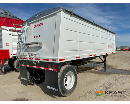 Demco 24’ Hopper Bottom Grain Trailer - 740 Bushel Heaped Capacity Roll Tarp Grain Trailers
