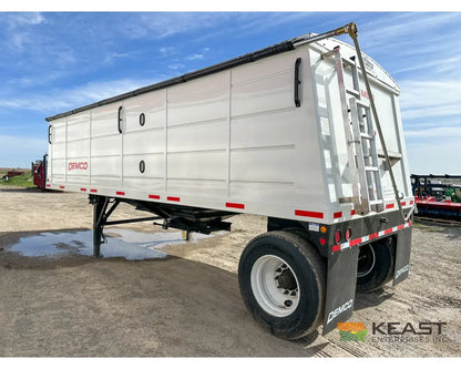 Demco 24’ Hopper Bottom Grain Trailer - 740 Bushel Heaped Capacity Roll Tarp Grain Trailers