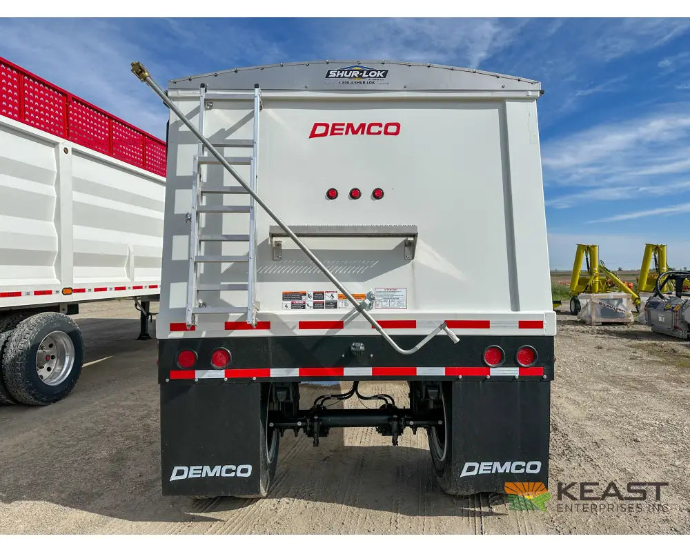 Demco 24’ Hopper Bottom Grain Trailer - 740 Bushel Heaped Capacity Roll Tarp Grain Trailers