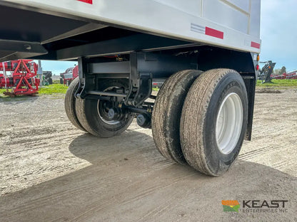 Demco 24’ Hopper Bottom Grain Trailer - 740 Bushel Heaped Capacity Roll Tarp Grain Trailers