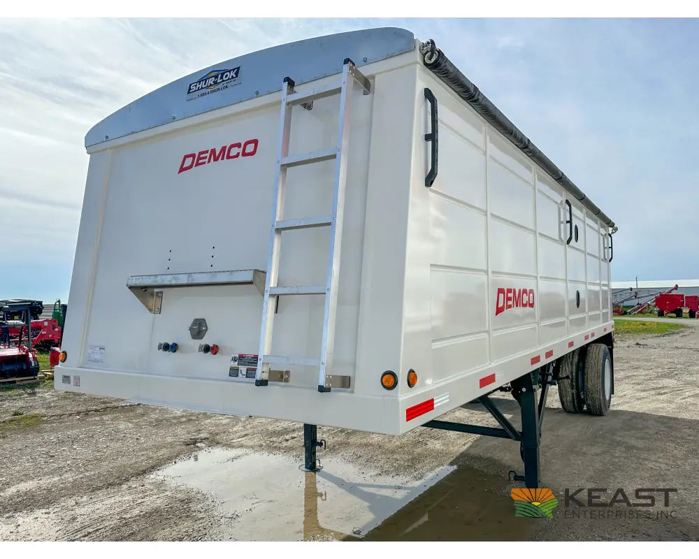 Demco 24’ Hopper Bottom Grain Trailer - 740 Bushel Heaped Capacity Roll Tarp Grain Trailers