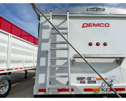 Demco 24’ Hopper Bottom Grain Trailer - 740 Bushel Heaped Capacity Roll Tarp Grain Trailers