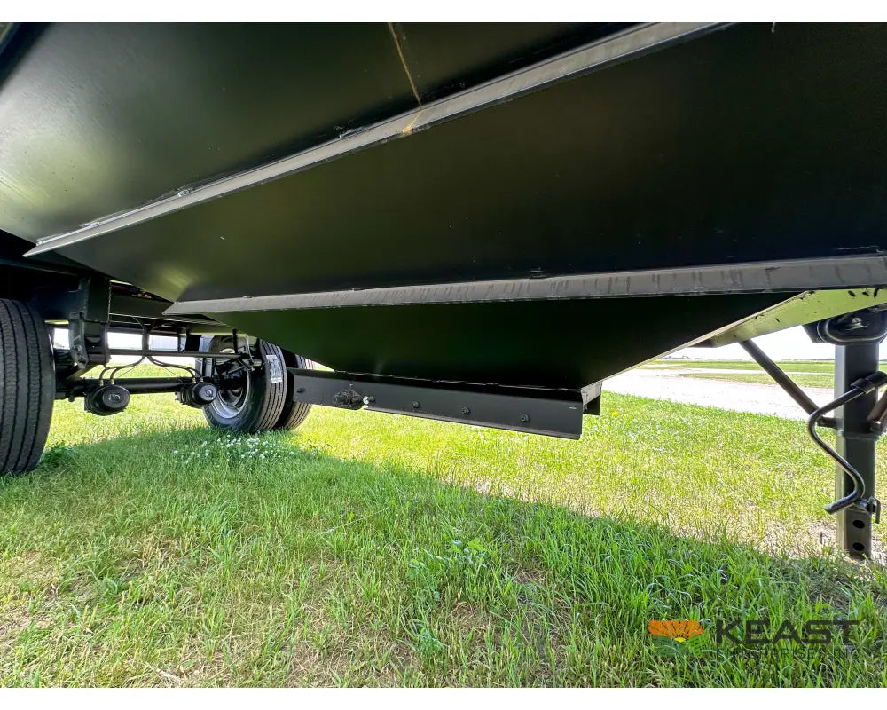 Demco 28’ Hopper Bottom Grain Trailer 765 Bushel Heaped Capacity Roll Tarp Grain Trailers