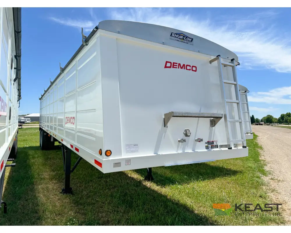 Demco 36’ Hopper Bottom Grain Trailer - 1,020 Bushel Heaped Capacity Roll Tarp Grain Trailers