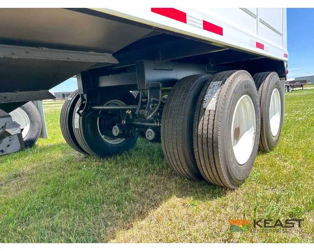 Demco 36’ Hopper Bottom Grain Trailer - 1,020 Bushel Heaped Capacity Roll Tarp Grain Trailers