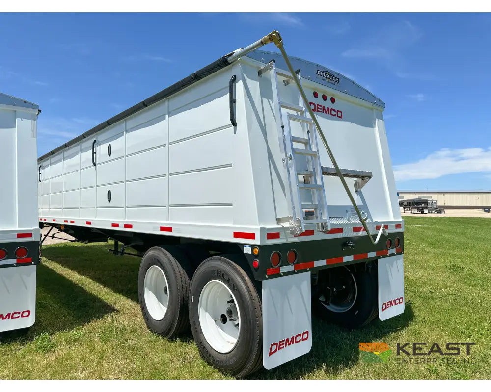 Demco 36’ Hopper Bottom Grain Trailer - 1,020 Bushel Heaped Capacity Roll Tarp Grain Trailers