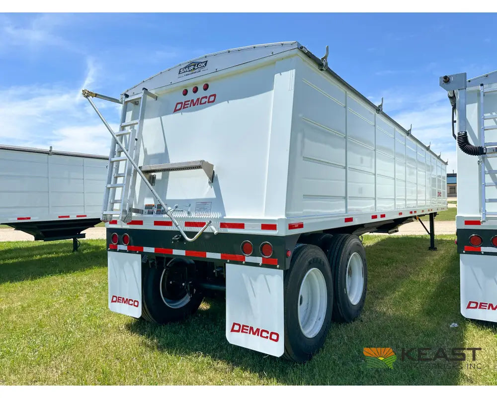 Demco 36’ Hopper Bottom Grain Trailer - 1,020 Bushel Heaped Capacity Roll Tarp Grain Trailers