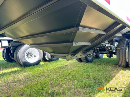 Demco 36’ Hopper Bottom Grain Trailer - 1,020 Bushel Heaped Capacity Roll Tarp Grain Trailers