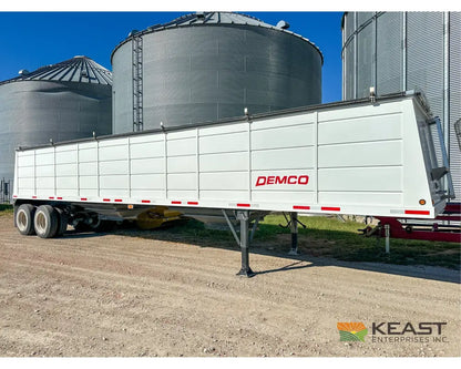 Demco 40’ Hopper Bottom Grain Trailer - 1,130 Bushel Heaped Capacity Roll Tarp Grain Trailers