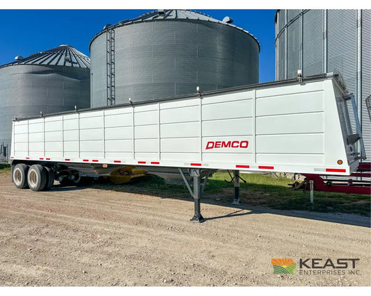 Demco 40’ Hopper Bottom Grain Trailer - 1,130 Bushel Heaped Capacity Roll Tarp Grain Trailers