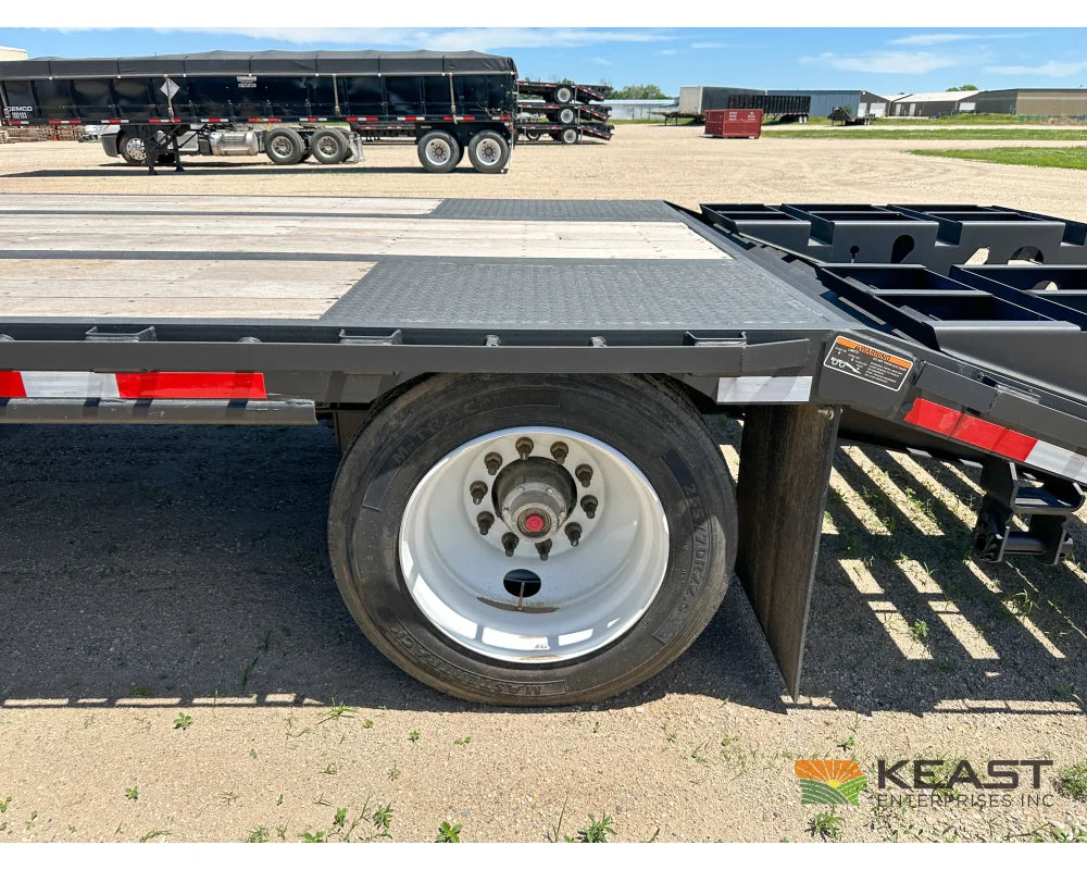 Demco 48’ Drop Deck Spread Axle Trailer - 5’ Beaver Tail Triple Ramps Air Ride Drop Deck Trailers