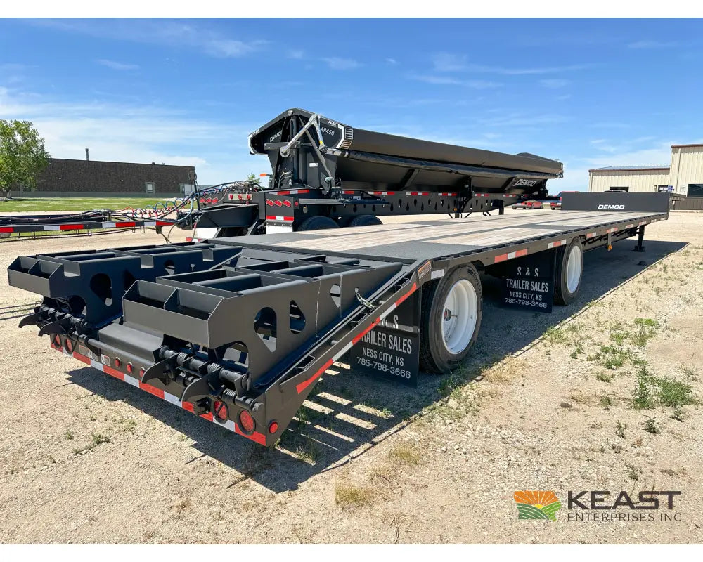 Demco 48’ Drop Deck Spread Axle Trailer - 5’ Beaver Tail Triple Ramps Air Ride Drop Deck Trailers