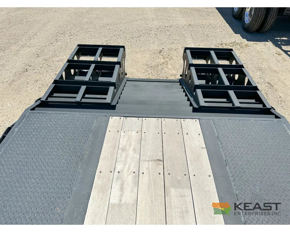 Demco 48’ Drop Deck Spread Axle Trailer - 5’ Beaver Tail Triple Ramps Air Ride Drop Deck Trailers