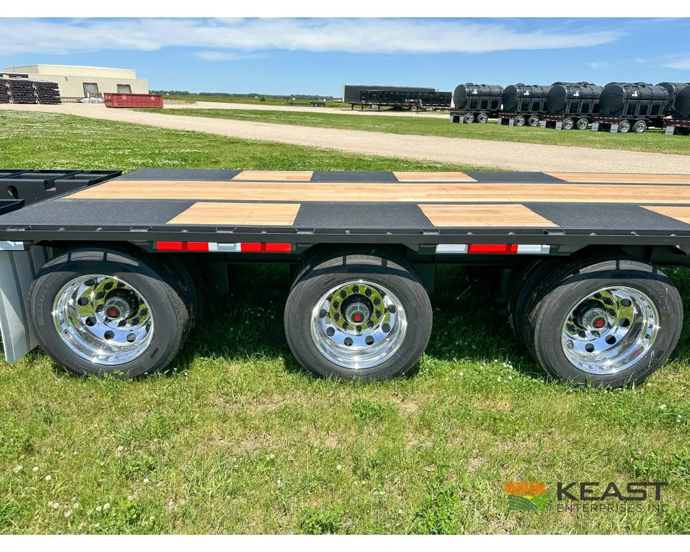 Demco 48’ Drop Deck Triple Axle Trailer 5’ Beaver Tail Triple Ramps Air Ride Drop Deck Trailers