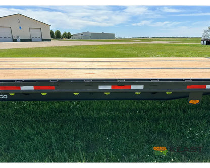 Demco 48’ Drop Deck Triple Axle Trailer 5’ Beaver Tail Triple Ramps Air Ride Drop Deck Trailers