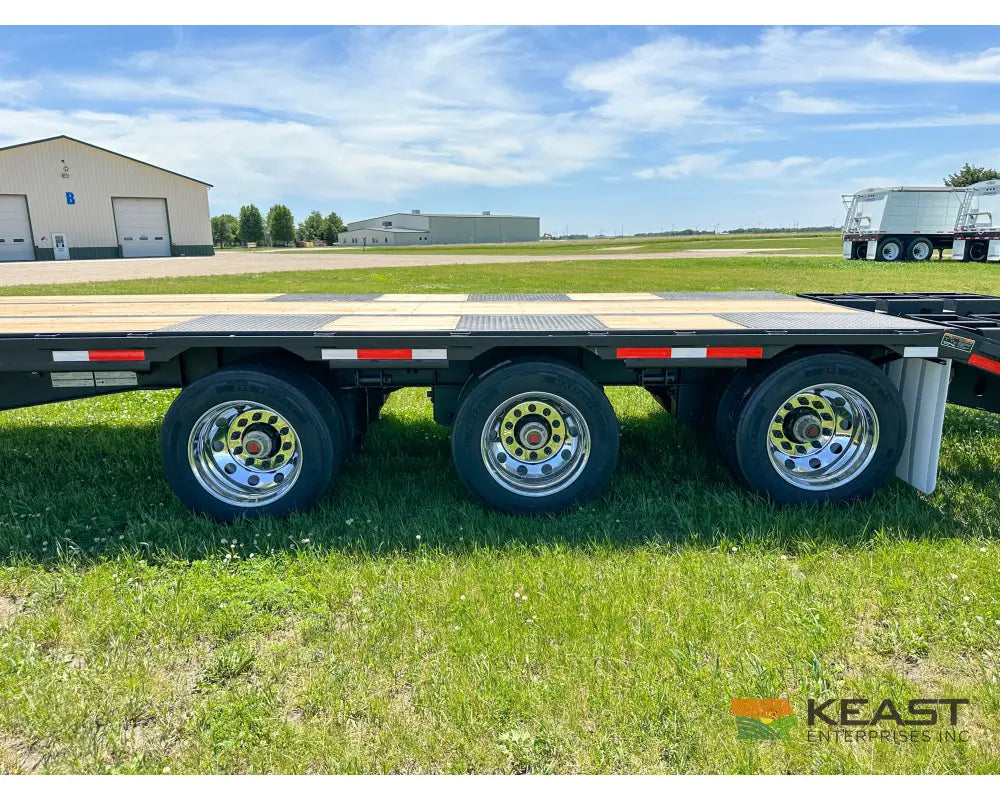 Demco 48’ Drop Deck Triple Axle Trailer 5’ Beaver Tail Triple Ramps Air Ride Drop Deck Trailers