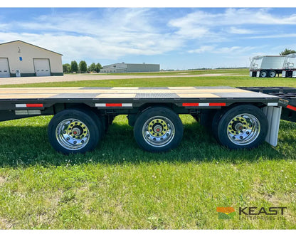 Demco 48’ Drop Deck Triple Axle Trailer 5’ Beaver Tail Triple Ramps Air Ride Drop Deck Trailers