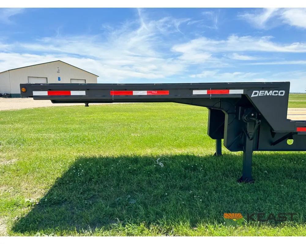 Demco 48’ Drop Deck Triple Axle Trailer 5’ Beaver Tail Triple Ramps Air Ride Drop Deck Trailers