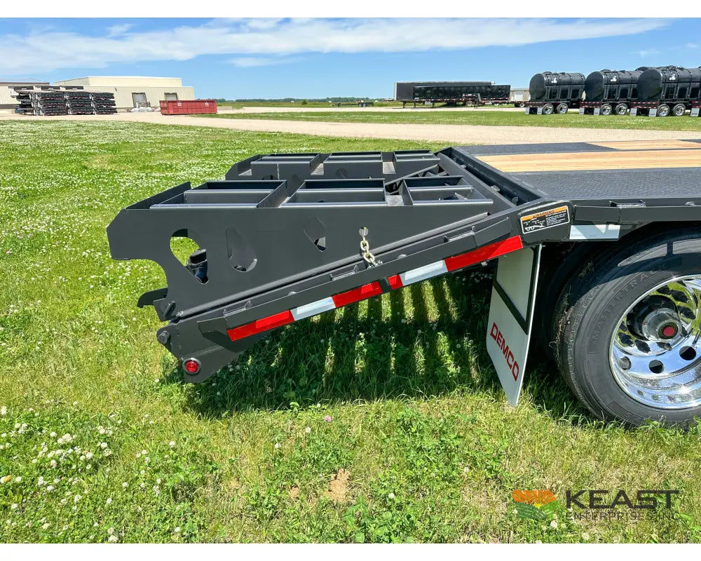 Demco 48’ Drop Deck Triple Axle Trailer 5’ Beaver Tail Triple Ramps Air Ride Drop Deck Trailers