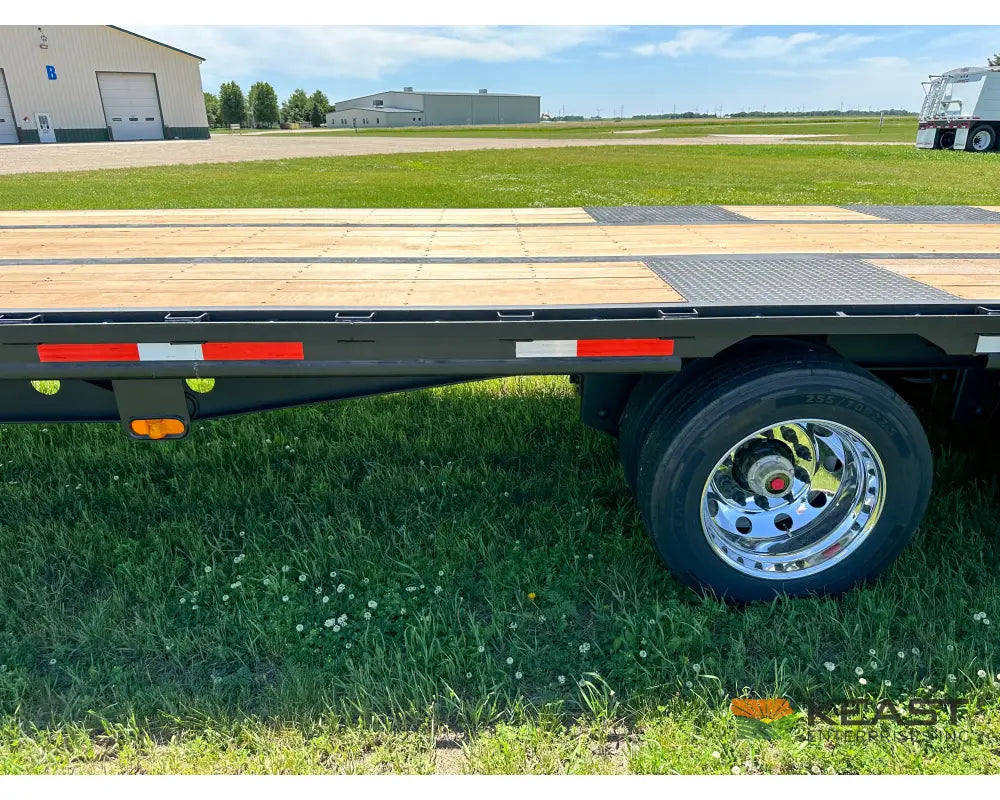 Demco 48’ Drop Deck Triple Axle Trailer 5’ Beaver Tail Triple Ramps Air Ride Drop Deck Trailers