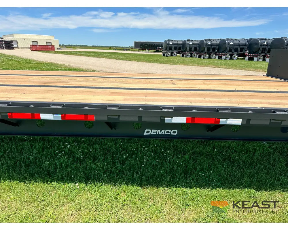 Demco 48’ Drop Deck Triple Axle Trailer 5’ Beaver Tail Triple Ramps Air Ride Drop Deck Trailers