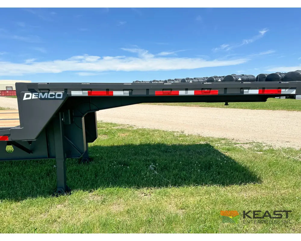 Demco 48’ Drop Deck Triple Axle Trailer 5’ Beaver Tail Triple Ramps Air Ride Drop Deck Trailers