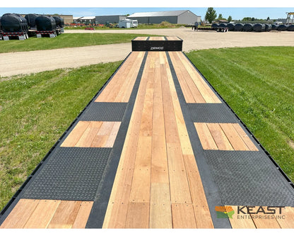 Demco 48’ Drop Deck Triple Axle Trailer 5’ Beaver Tail Triple Ramps Air Ride Drop Deck Trailers