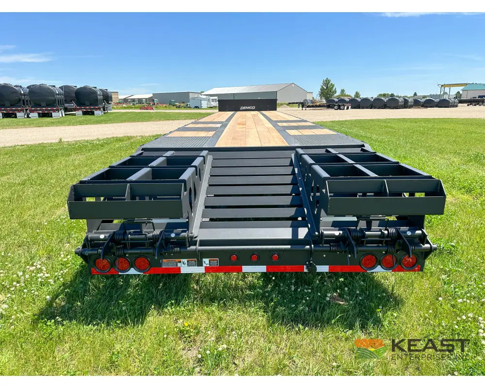 Demco 48’ Drop Deck Triple Axle Trailer 5’ Beaver Tail Triple Ramps Air Ride Drop Deck Trailers