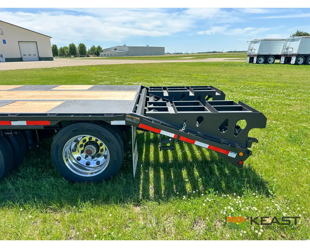 Demco 48’ Drop Deck Triple Axle Trailer 5’ Beaver Tail Triple Ramps Air Ride Drop Deck Trailers