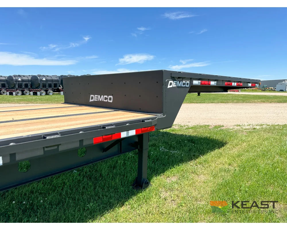 Demco 48’ Drop Deck Triple Axle Trailer 5’ Beaver Tail Triple Ramps Air Ride Drop Deck Trailers