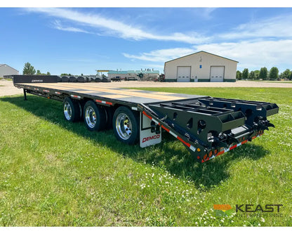 Demco 48’ Drop Deck Triple Axle Trailer 5’ Beaver Tail Triple Ramps Air Ride Drop Deck Trailers