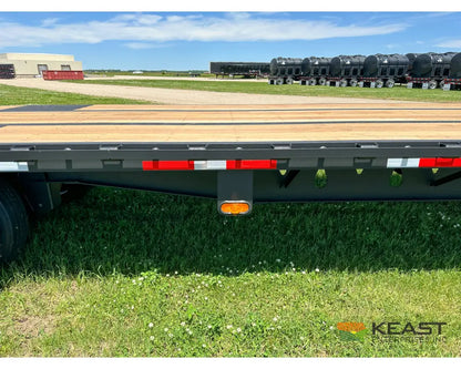 Demco 48’ Drop Deck Triple Axle Trailer 5’ Beaver Tail Triple Ramps Air Ride Drop Deck Trailers