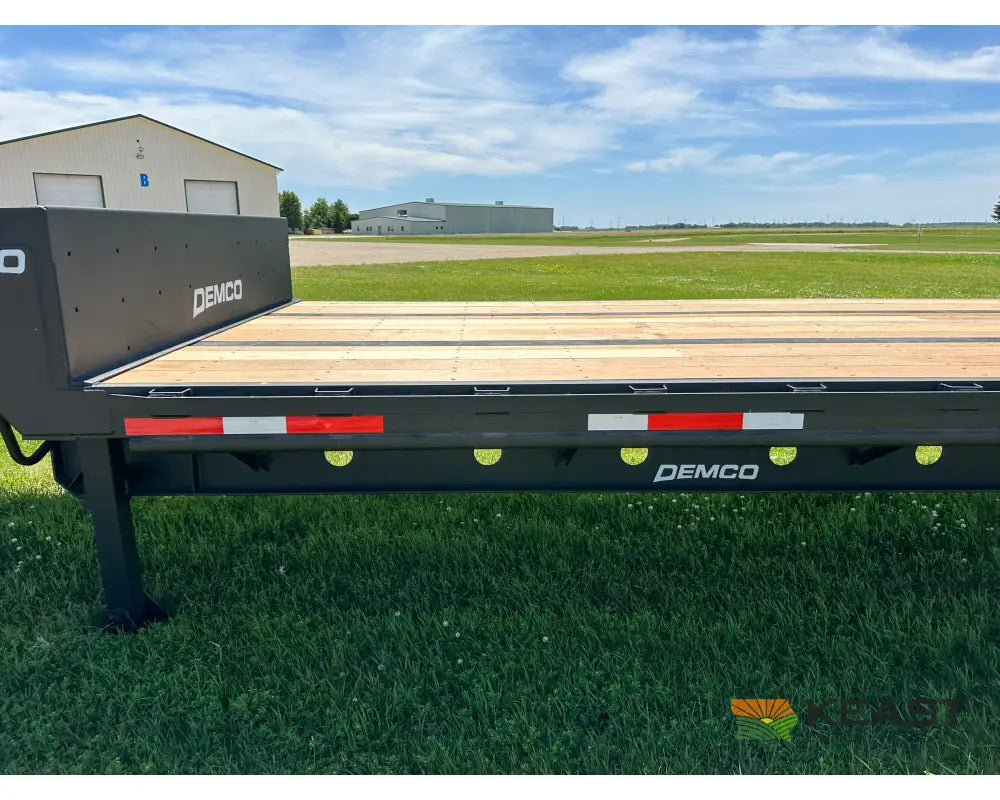 Demco 48’ Drop Deck Triple Axle Trailer 5’ Beaver Tail Triple Ramps Air Ride Drop Deck Trailers