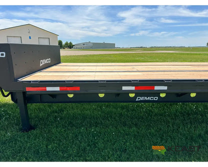 Demco 48’ Drop Deck Triple Axle Trailer 5’ Beaver Tail Triple Ramps Air Ride Drop Deck Trailers
