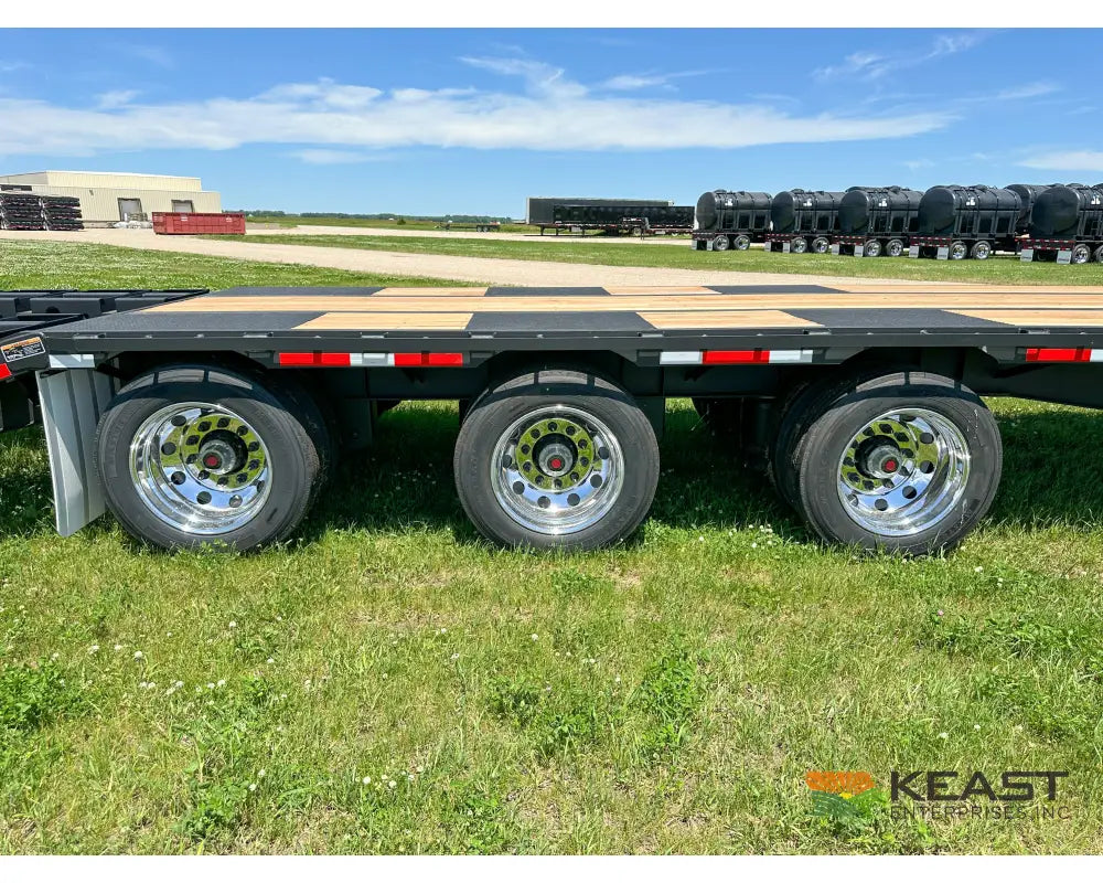 Demco 48’ Drop Deck Triple Axle Trailer 5’ Beaver Tail Triple Ramps Air Ride Drop Deck Trailers