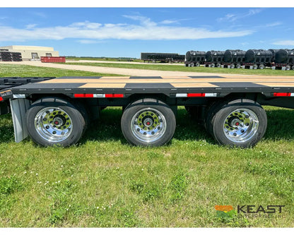 Demco 48’ Drop Deck Triple Axle Trailer 5’ Beaver Tail Triple Ramps Air Ride Drop Deck Trailers