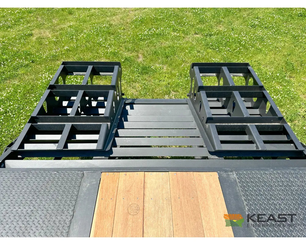 Demco 48’ Drop Deck Triple Axle Trailer 5’ Beaver Tail Triple Ramps Air Ride Drop Deck Trailers