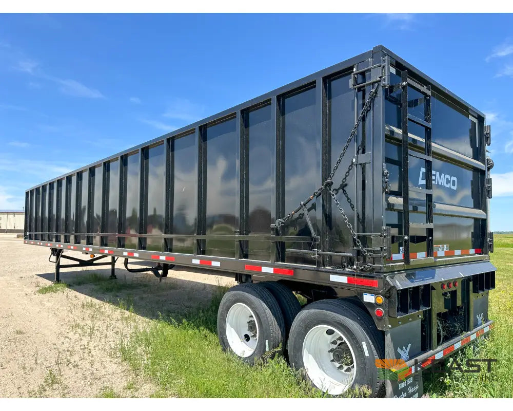 Demco 48’ Gondola Steel Scrap Trailer Spring Ride 6’ Sidewall 71 Cu Yd Capacity Gondola Trailers