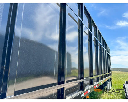 Demco 48’ Gondola Steel Scrap Trailer - Spring Ride 8’ Sidewall 113 Cu Yd Capacity Gondola Trailers