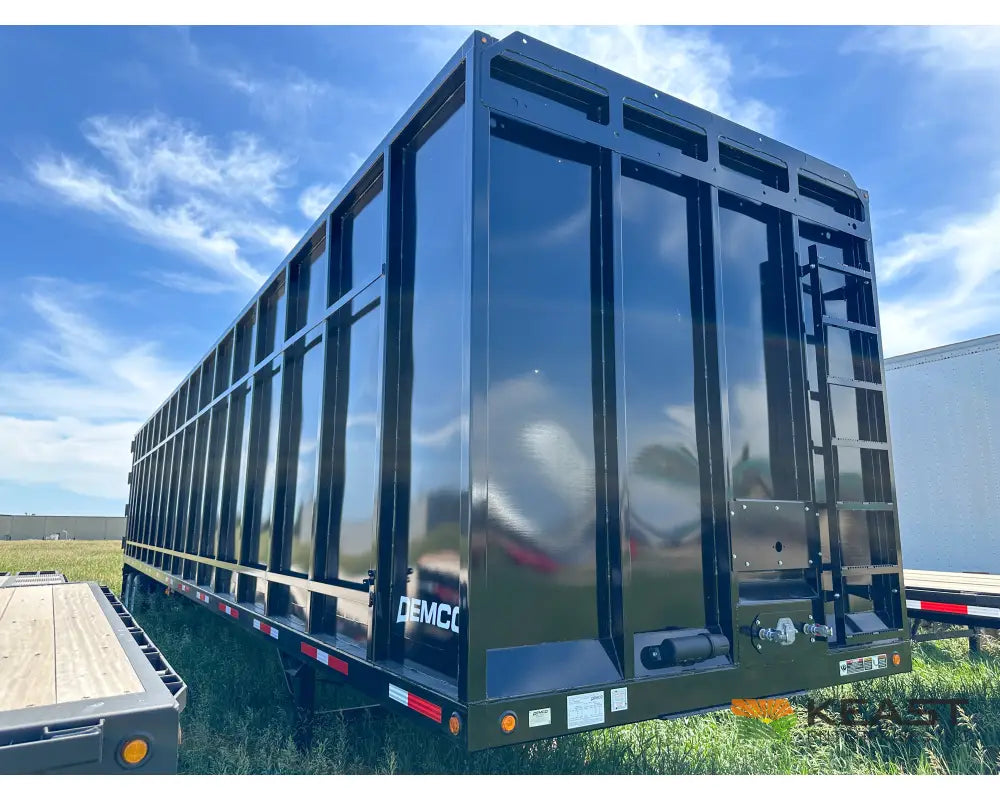 Demco 48’ Gondola Steel Scrap Trailer - Spring Ride 8’ Sidewall 113 Cu Yd Capacity Gondola Trailers