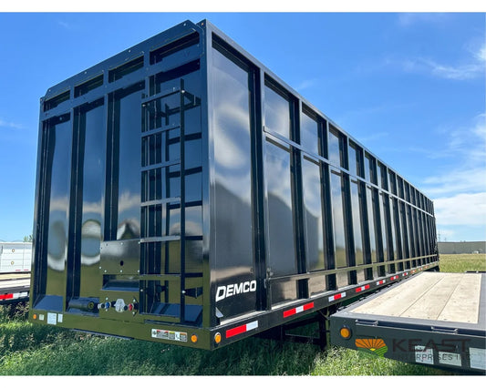 Demco 48-foot gondola trailer with 8-foot sidewalls