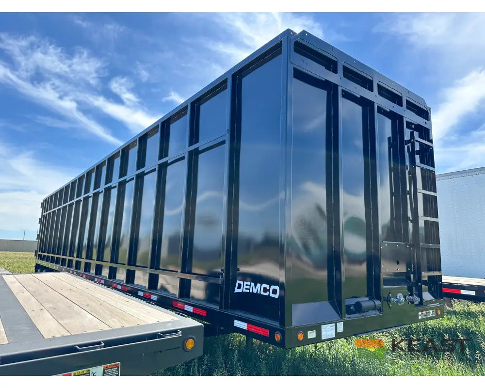 Demco 48’ Gondola Steel Scrap Trailer - Spring Ride 8’ Sidewall 113 Cu Yd Capacity Gondola Trailers
