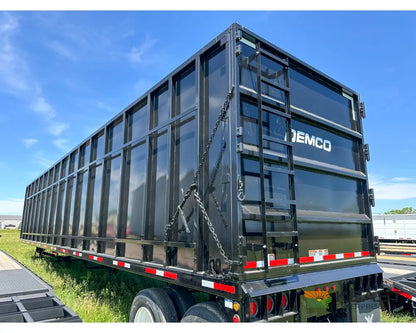 Demco 48’ Gondola Steel Scrap Trailer - Spring Ride 8’ Sidewall 113 Cu Yd Capacity Gondola Trailers