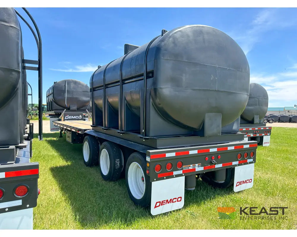 Demco 48’ Sprayer Liquid Tender Trailer Dual 3,250 Gal Tanks 21’ Deck Space Liquid Tender Trailers