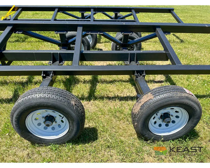 Demco HT38 38’ Header Trailer - 6,000 lb Flex Axles Braking Axle Header Trailers
