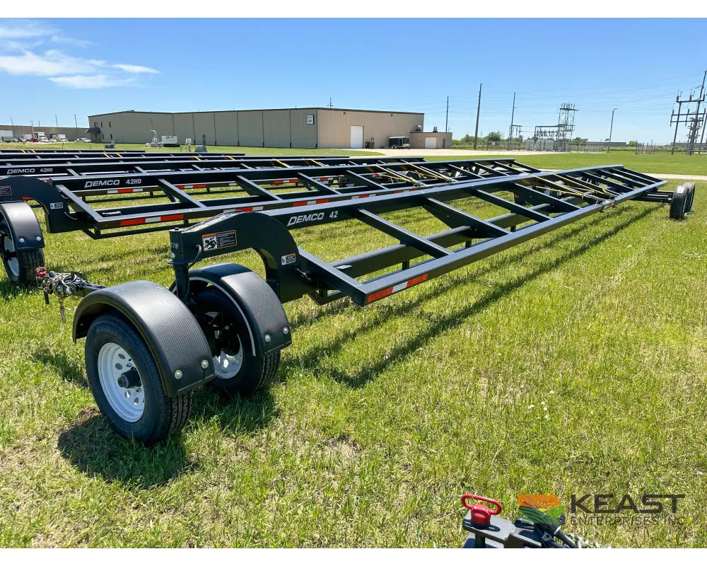 Demco HT42 42’ Header Trailer - 6,000 lb Flex Axles Braking Axle Header Trailers