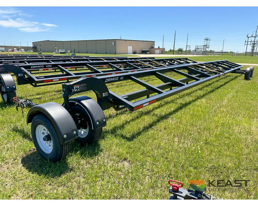 Demco HT42 42’ Header Trailer - 6,000 lb Flex Axles Braking Axle Header Trailers