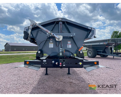 Demco Side Dump Trailer Triple Axle Air Ride 34’ Tub 128’’ Iowa Spread Axle Side Dump Trailers