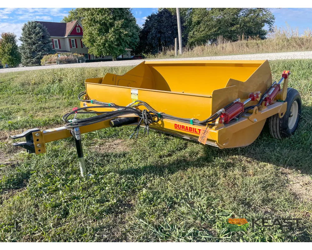Durabilt DP84HCDB 4.5 Yard Dirt Pan Scraper - 4.5 yd Capacity 84’’ Width Dirt Pans